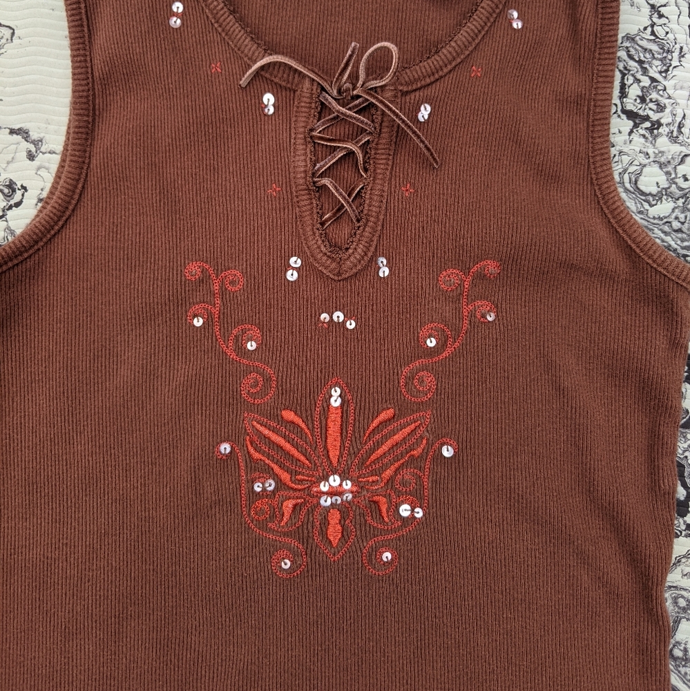 Y2K MaryKate and Ashley crop ribbed tank top girls